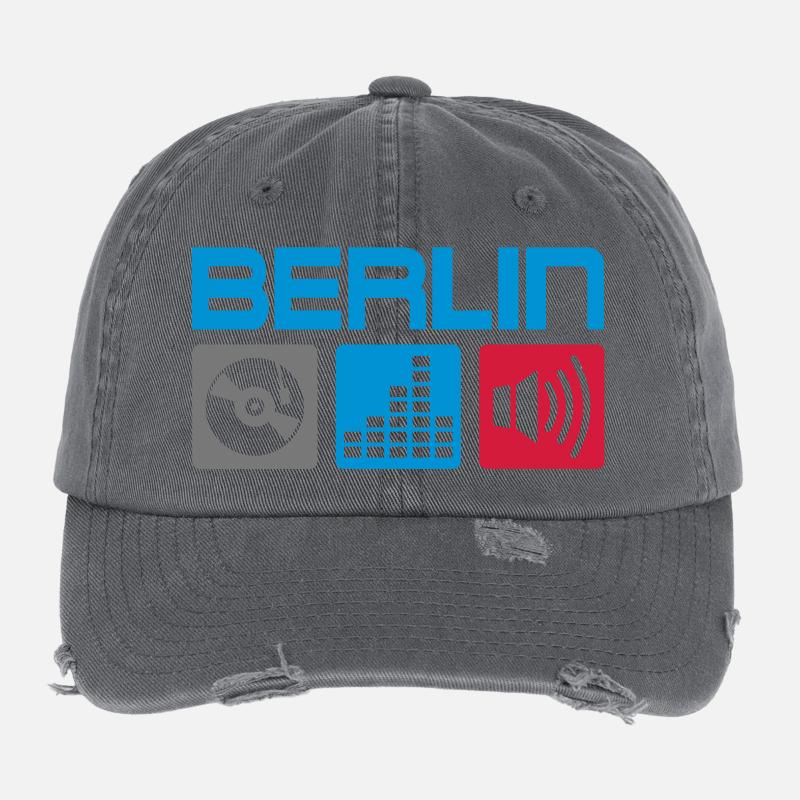 Berlin DJ Flexfit Vintage Destroyed Cap