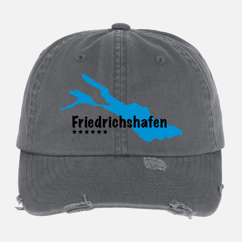 Friedrichshafen Bodensee Flexfit Vintage Destroyed Cap