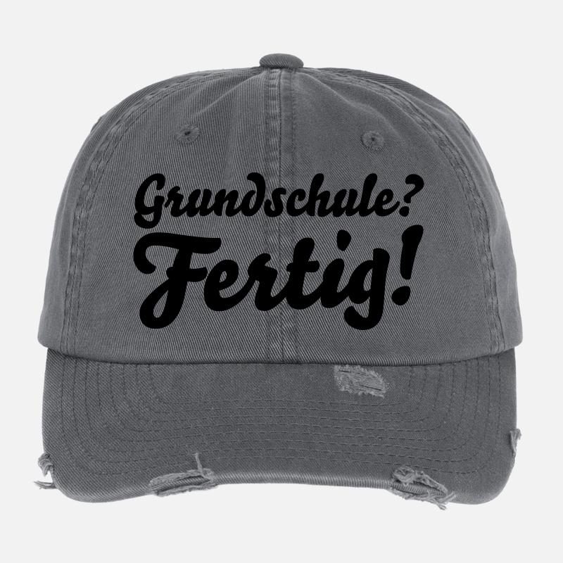 fertig grundschule Flexfit Vintage Destroyed Cap