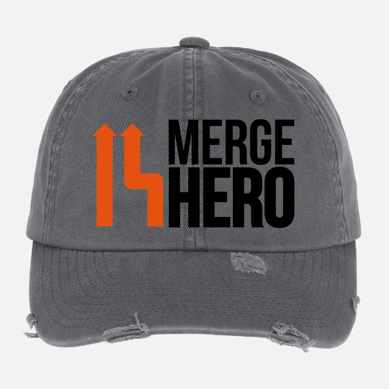 Merge Code Held Flexfit Vintage Destroyed Cap