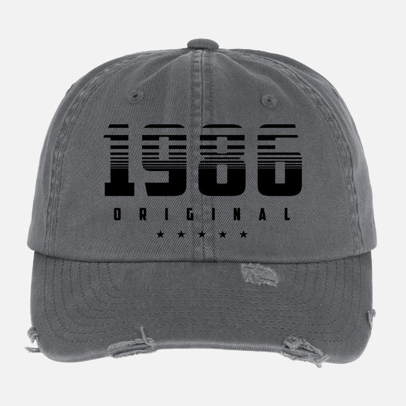 Né en 1986 l’original Casquette vintage effet usé Flexfit