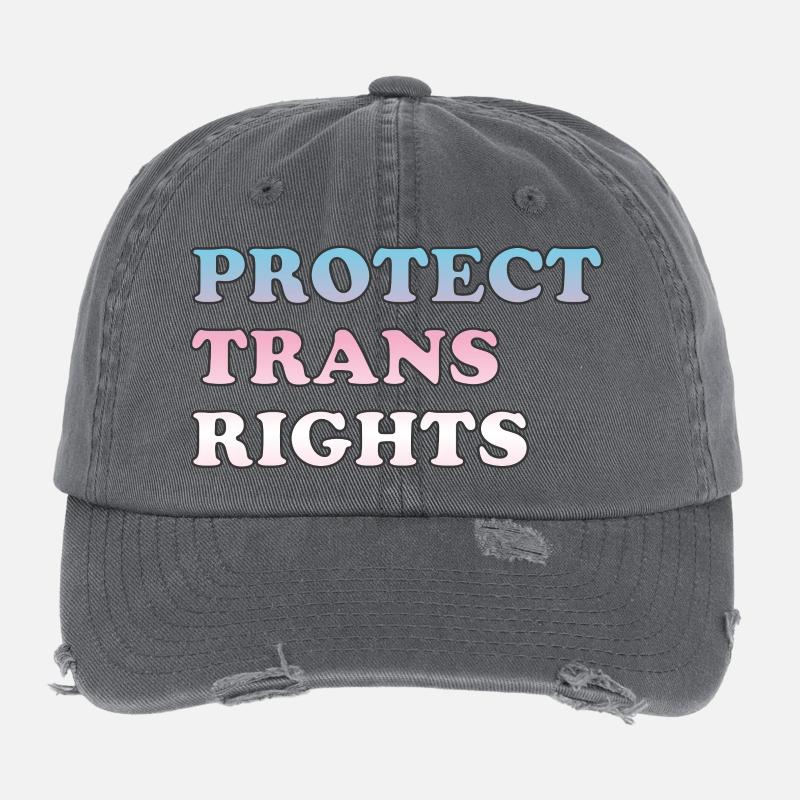 Protéger les droits des personnes trans et autonomiser la conception Casquette vintage effet usé Flexfit