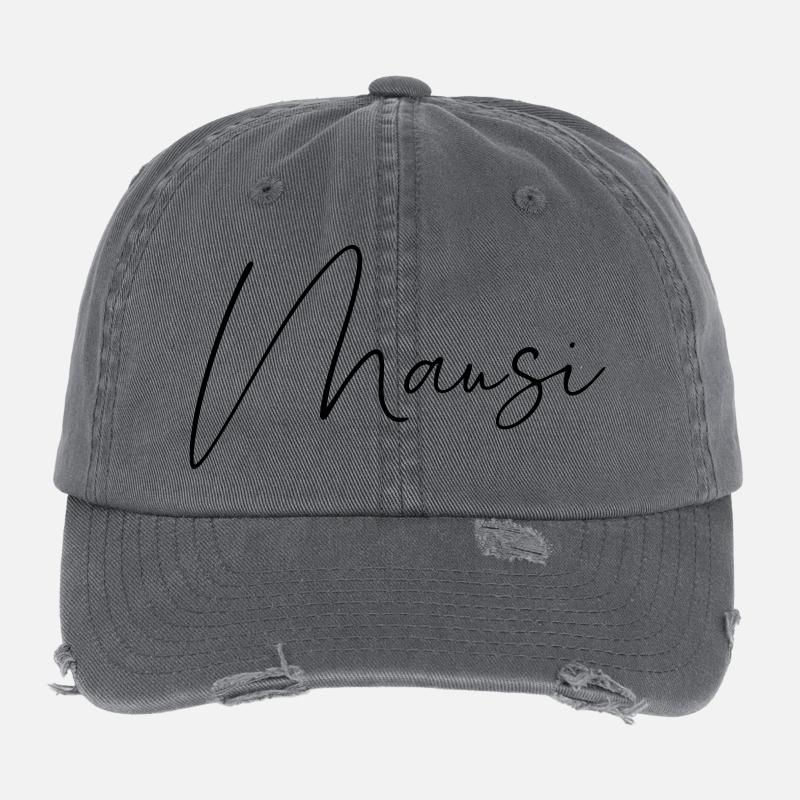 mausi / handschrift design Flexfit Vintage Destroyed Cap