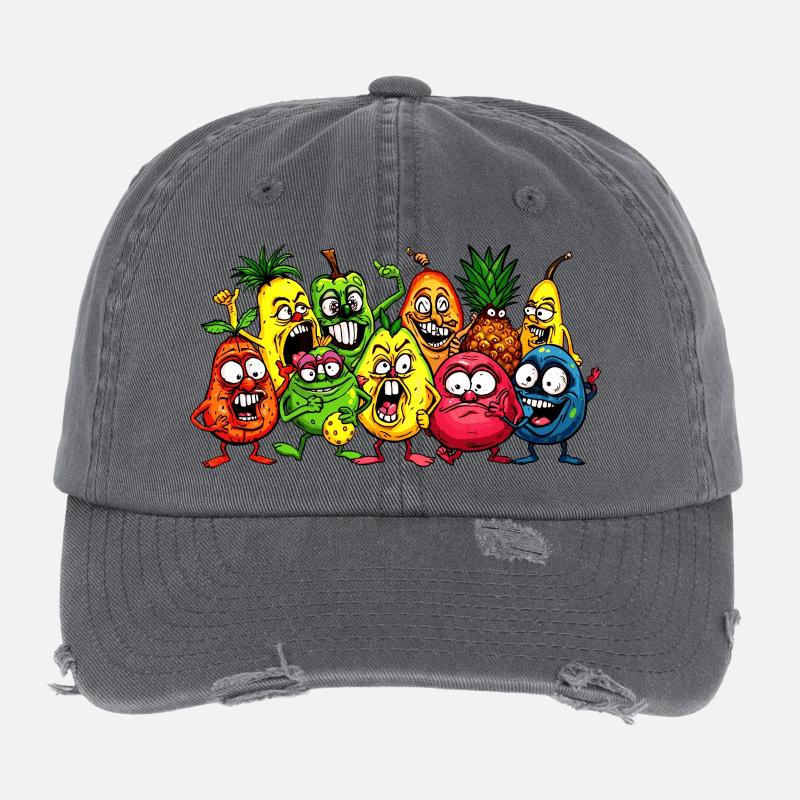 Crazy fruits Flexfit Vintage Destroyed Cap