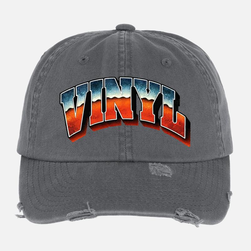 Bootleg en vinyle Casquette vintage effet usé Flexfit