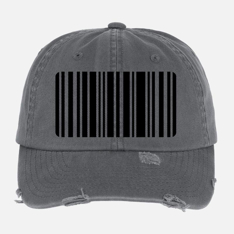 code barre Casquette vintage effet usé Flexfit