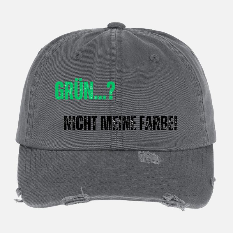 Le vert n’est pas ma couleur Casquette vintage effet usé Flexfit