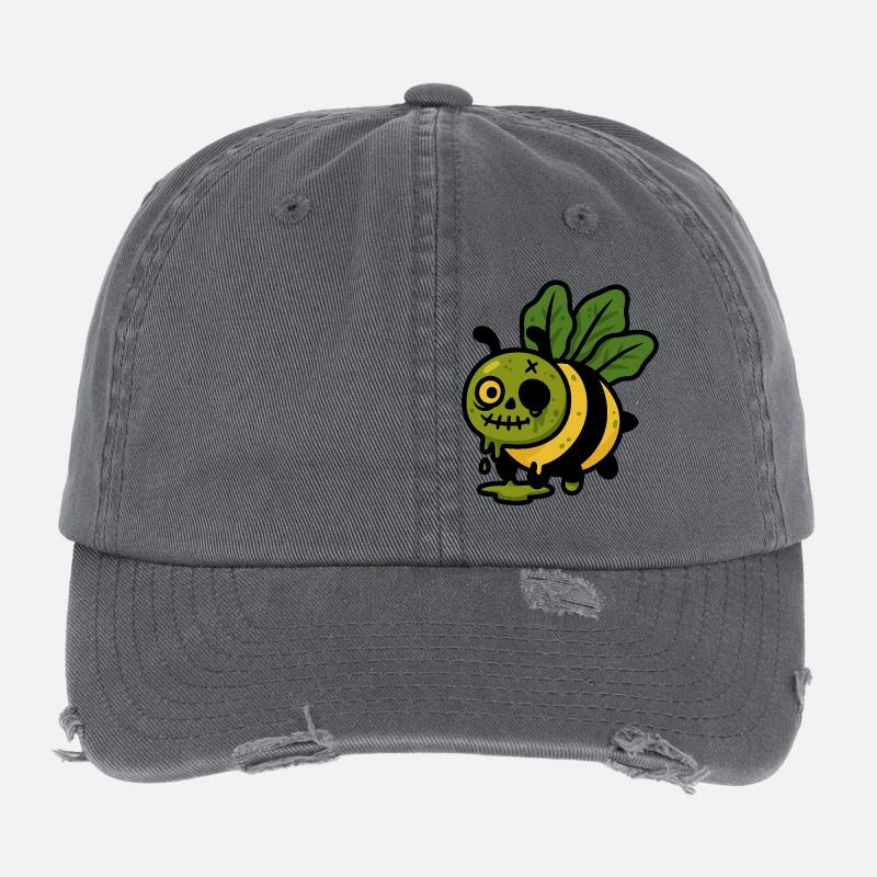 Nekrobee Flexfit Vintage Destroyed Cap