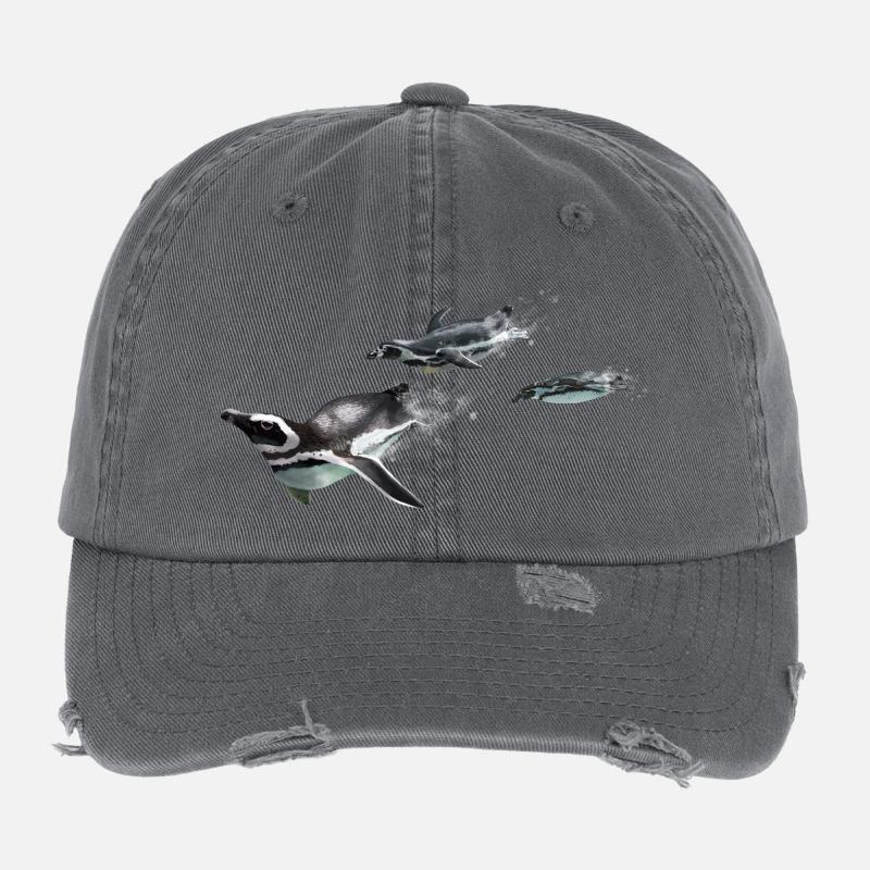Three penguins Flexfit Vintage Destroyed Cap
