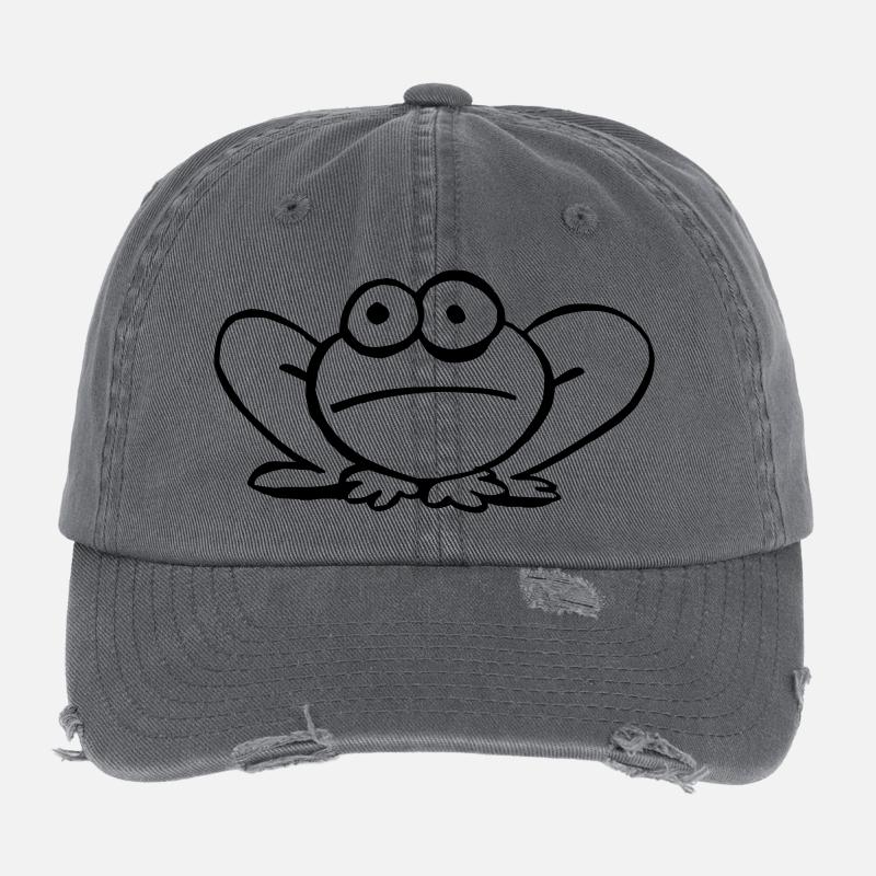 Pfeilgiftfrosch Flexfit Vintage Destroyed Cap