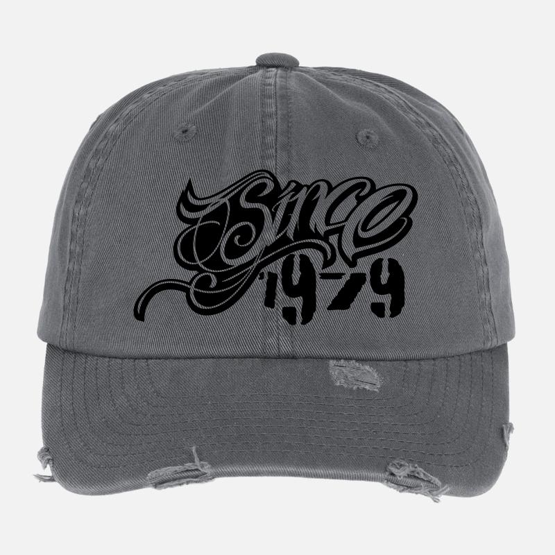 since 1979 Flexfit Vintage Destroyed Cap