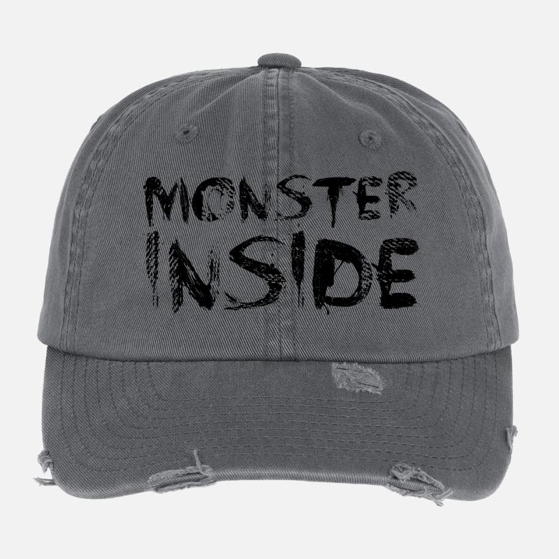 Monster Inside Flexfit Vintage Destroyed Cap
