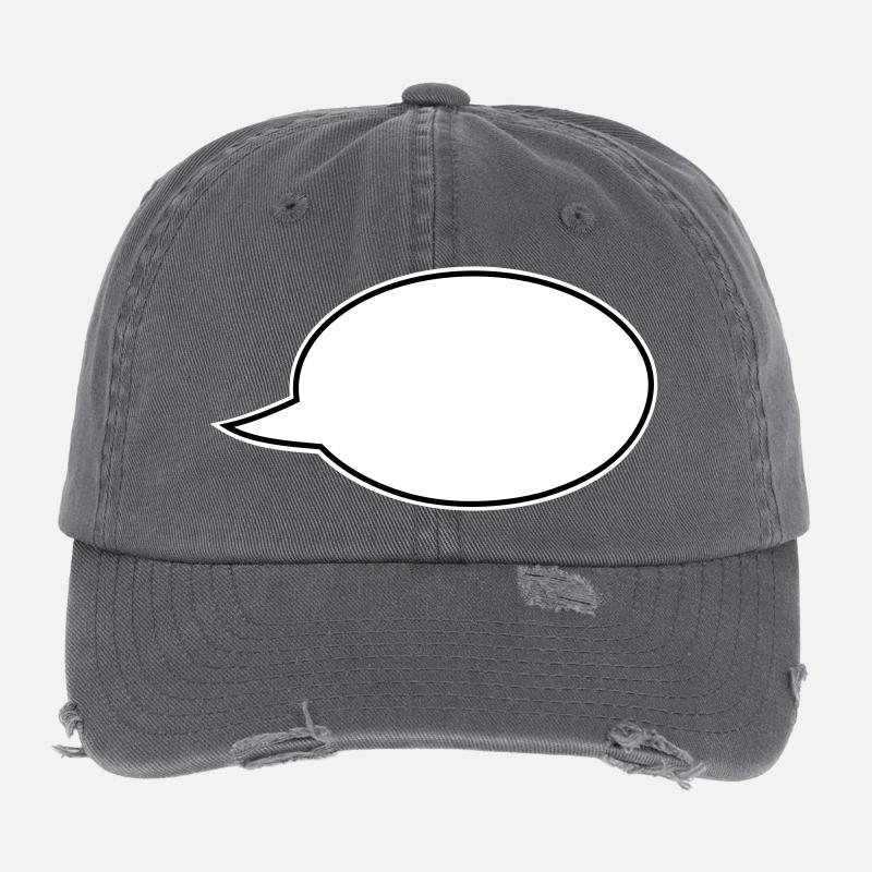 Speech bubble comic right Flexfit Vintage Destroyed Cap