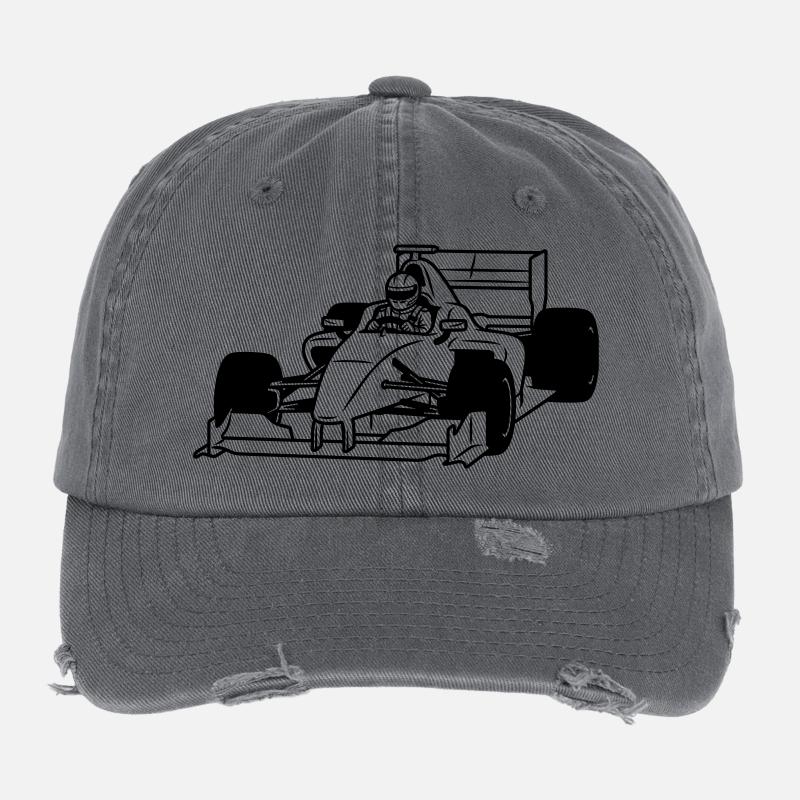 Autorennen Flexfit Vintage Destroyed Cap