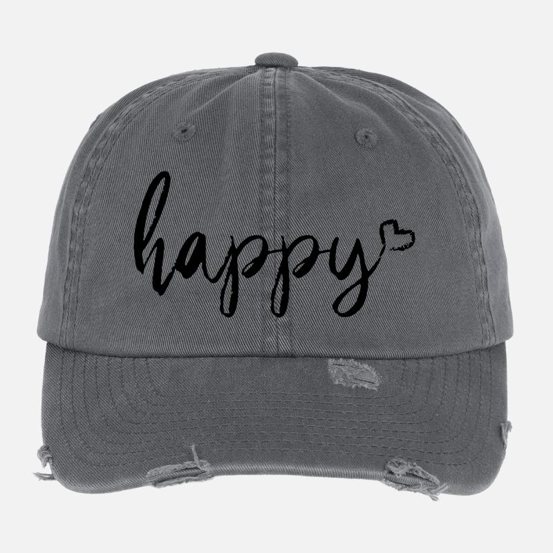 Happy Flexfit Vintage Destroyed Cap