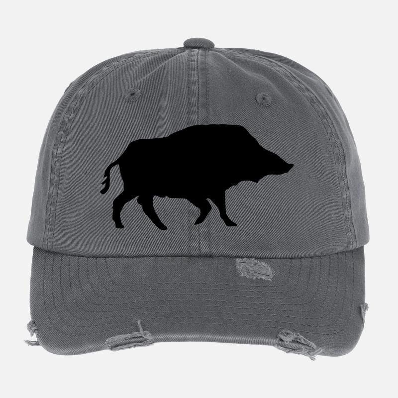 Wildschwein Flexfit Vintage Destroyed Cap