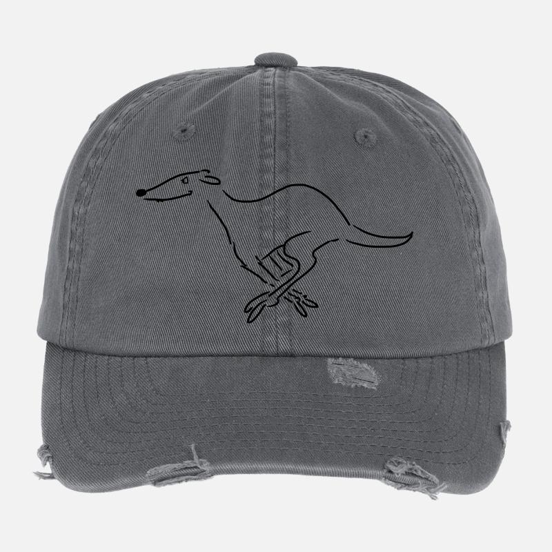 Windhund - Flexfit Vintage Destroyed Cap - dark grey