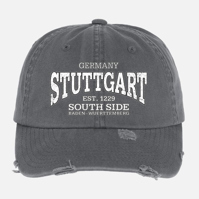 Stuttgart (white oldstyle) Flexfit Vintage Destroyed Cap