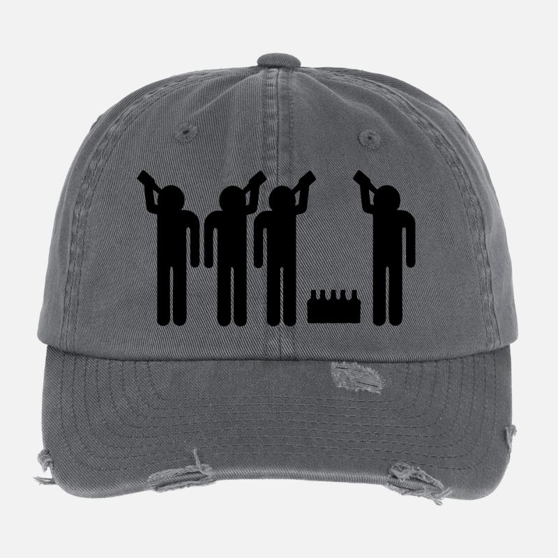 drinking team Flexfit Vintage Destroyed Cap
