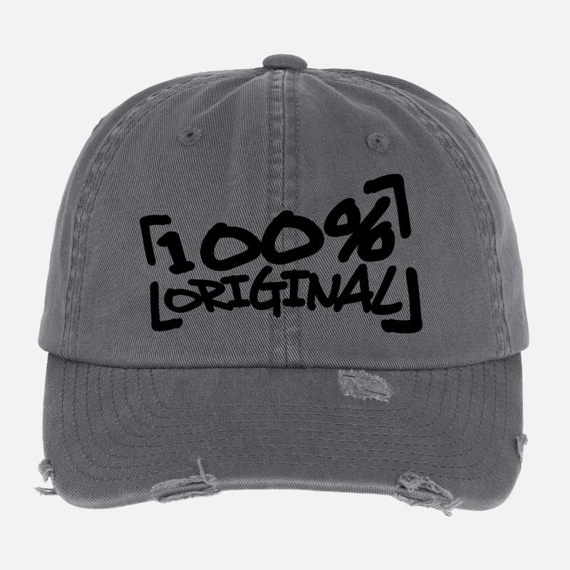 Dessin animé comique 100 % Original Casquette vintage effet usé Flexfit
