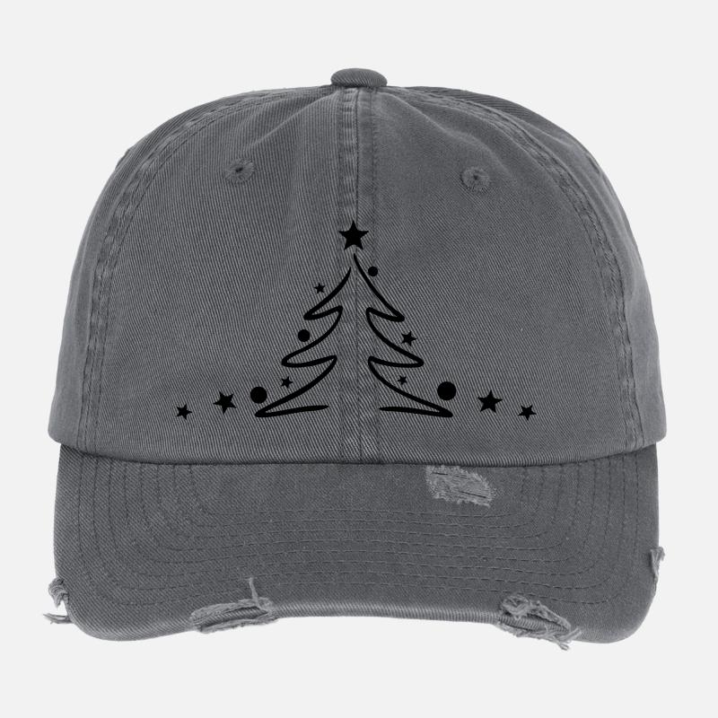 Weihnachten - Baum Kugeln Flexfit Vintage Destroyed Cap