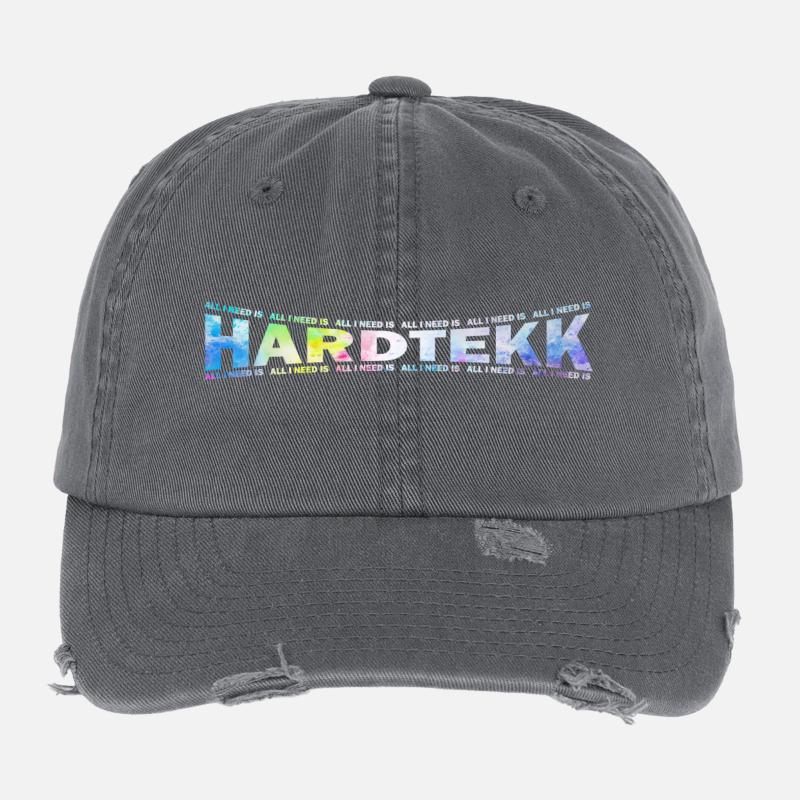 LOVE TECHNO GESCHENK goa pbm HARDTEKK raver Flexfit Vintage Destroyed Cap
