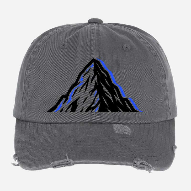 Mountains icon Flexfit Vintage Destroyed Cap