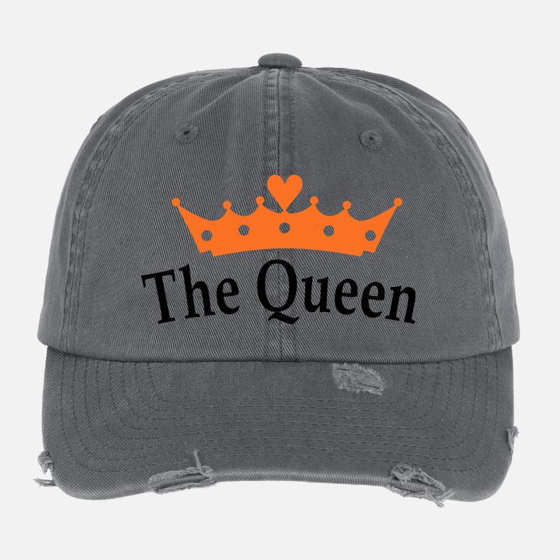 The Queen Flexfit Vintage Destroyed Cap