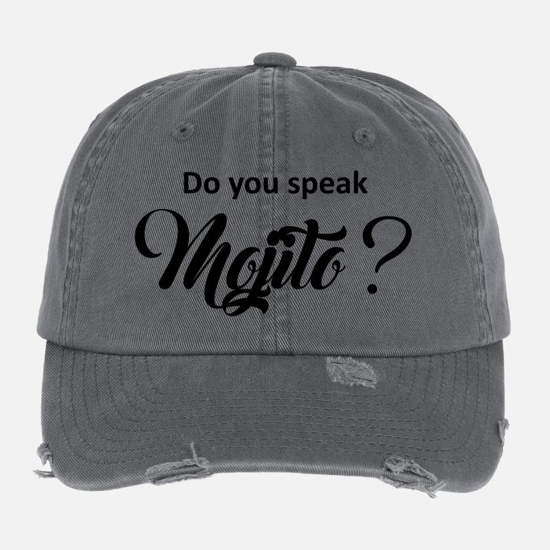 Do you speak mojito ? Casquette vintage effet usé Flexfit