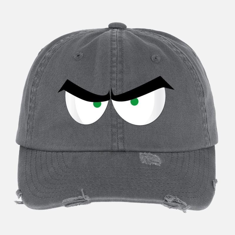 Angry Eyes Flexfit Vintage Destroyed Cap