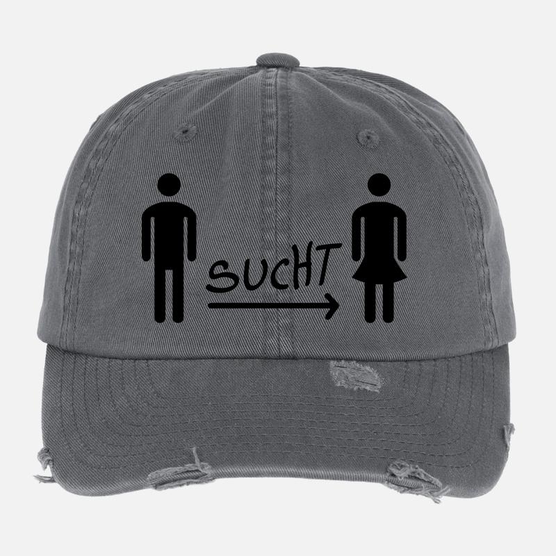 Men looking for Women - Single Flexfit Vintage Destroyed Cap