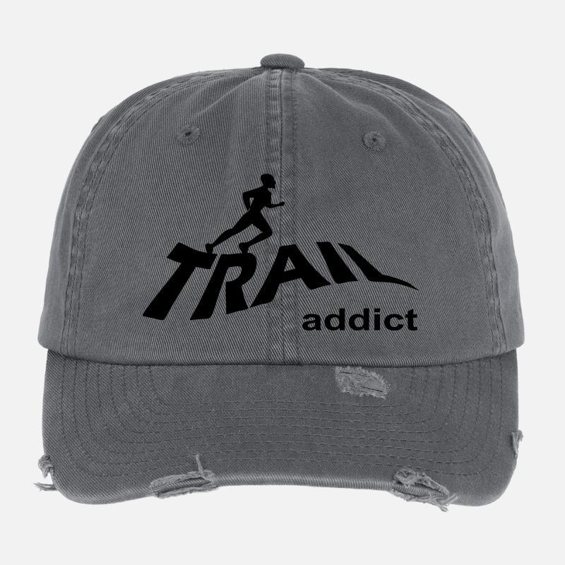 trail_addict Flexfit Vintage Destroyed Cap