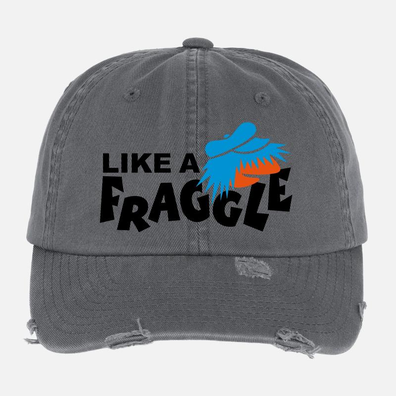LIKE A Fraggle Flexfit Vintage Destroyed Cap