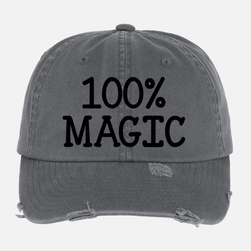 100% Magic Casquette vintage effet usé Flexfit