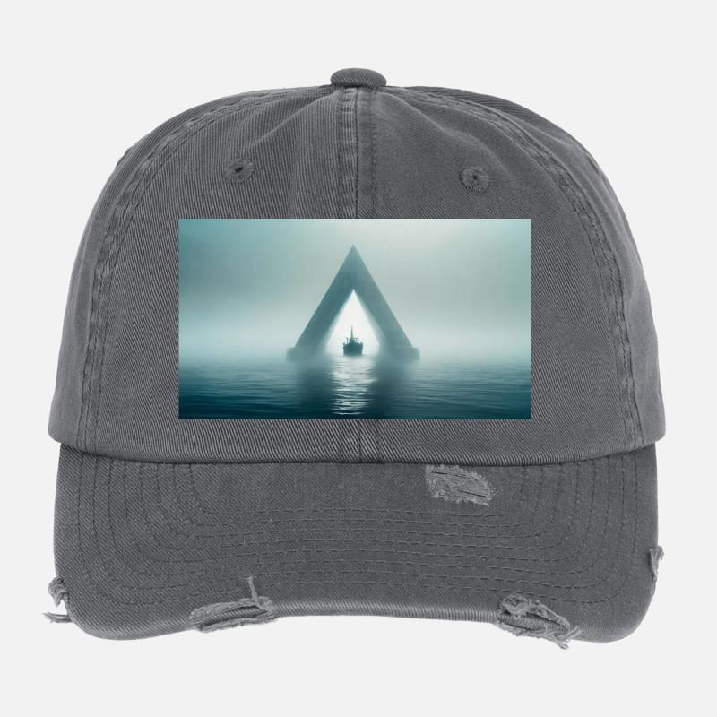 lieux mythiques effrayants – Triangle des Bermudes Casquette vintage effet usé Flexfit
