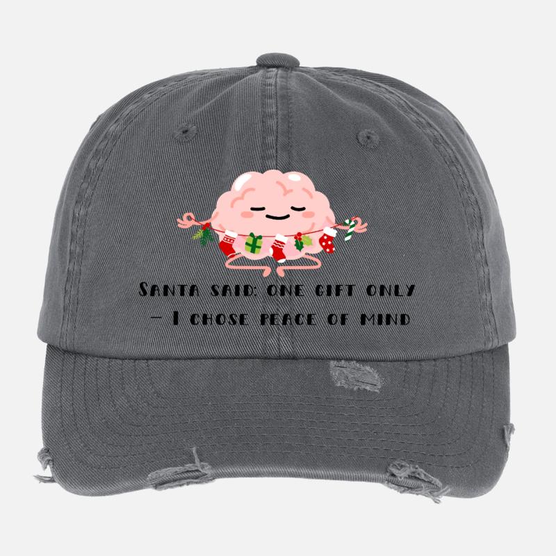 peace of mind Flexfit Vintage Destroyed Cap