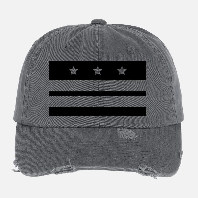 Washington-Flagge Flexfit Vintage Destroyed Cap