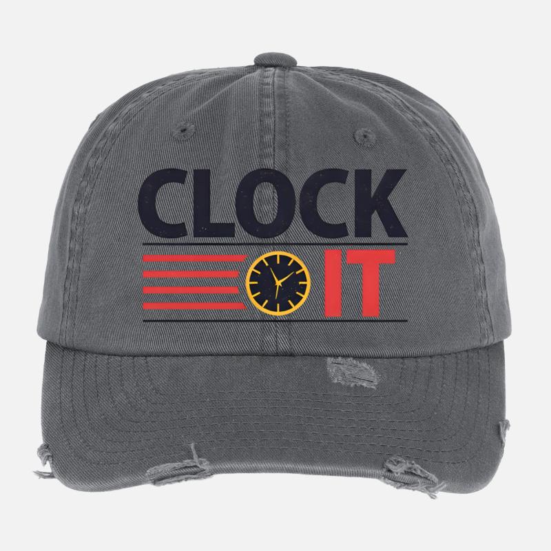 Chronomètre Casquette vintage effet usé Flexfit