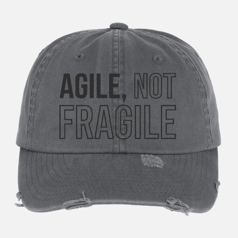 Agile Development, Scrum Agile Coach Tasse Flexfit Vintage Destroyed Cap