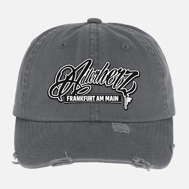 Adlerherz_FFM Front Flexfit Vintage Destroyed Cap