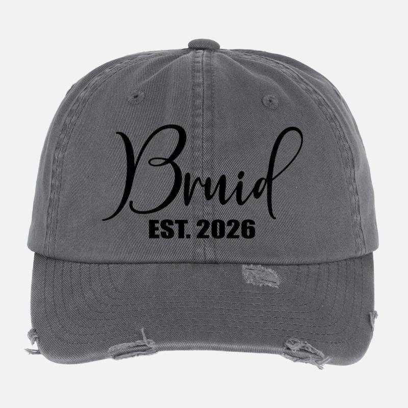 Minimalism Bride 2026 Flexfit Vintage Destroyed Cap