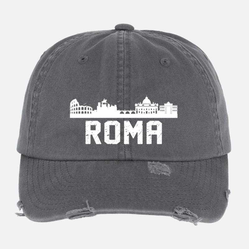 Horizon de Rome Casquette vintage effet usé Flexfit