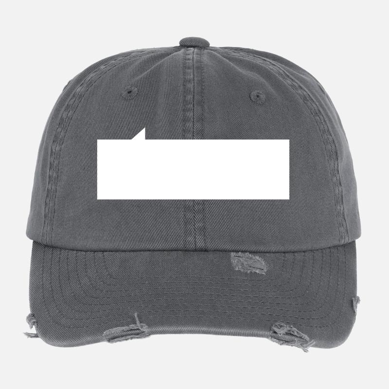 carré bulle de la parole Casquette vintage effet usé Flexfit