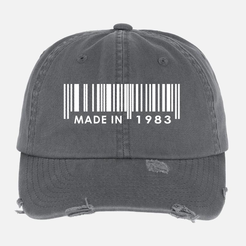 Geburtstag 1983 Flexfit Vintage Destroyed Cap