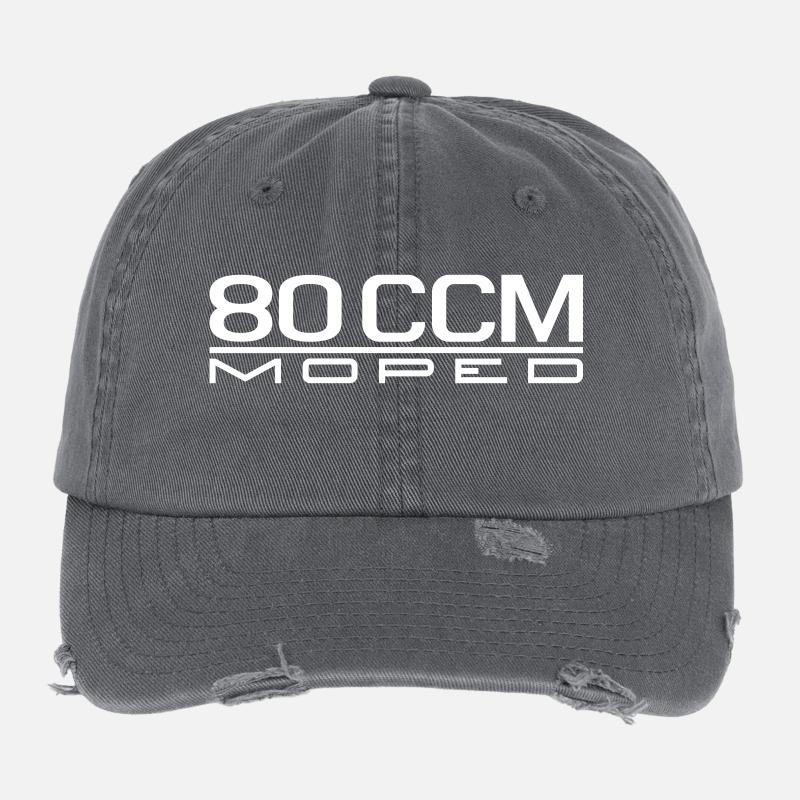 80 ccm Moped Emblem Flexfit Vintage Destroyed Cap