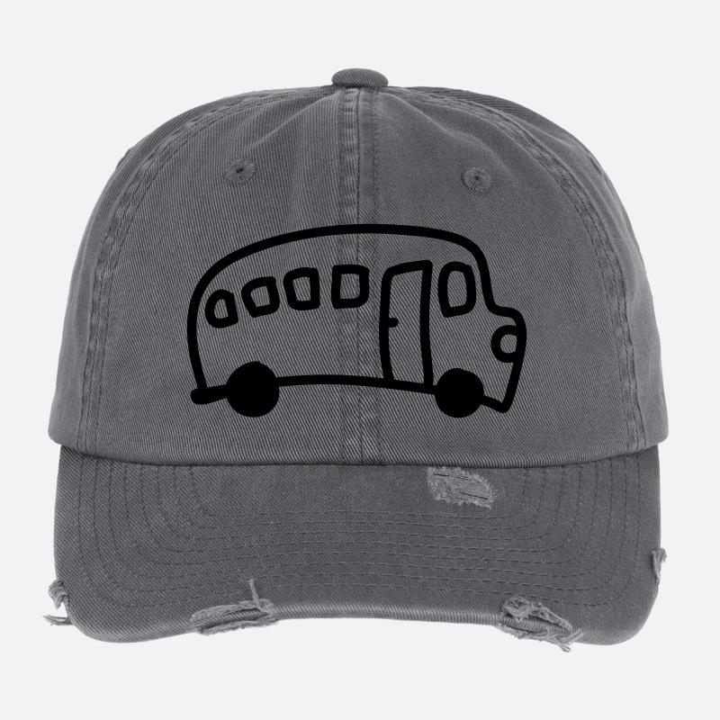 Bus - Ligne Casquette vintage effet usé Flexfit