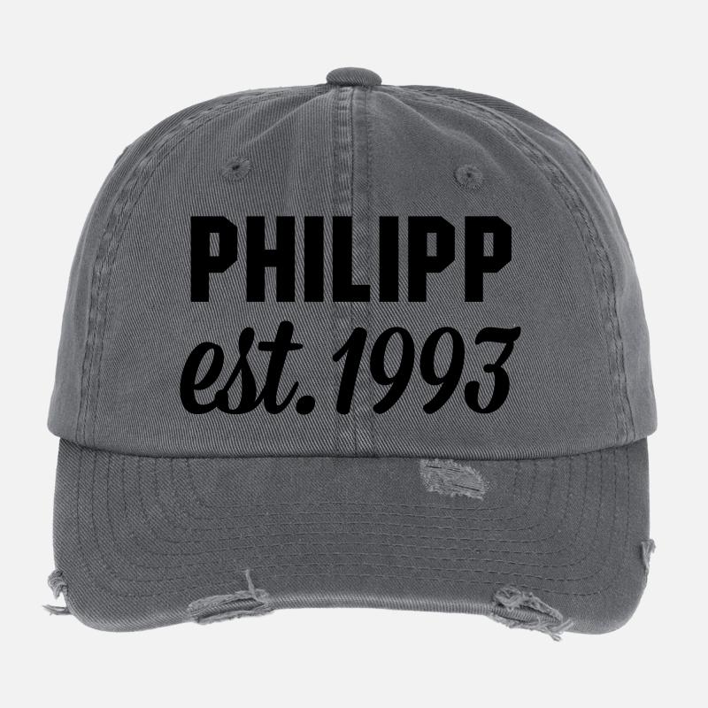 Philipp est 1993 Flexfit Vintage Destroyed Cap