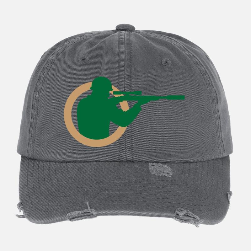 A sniper Flexfit Vintage Destroyed Cap