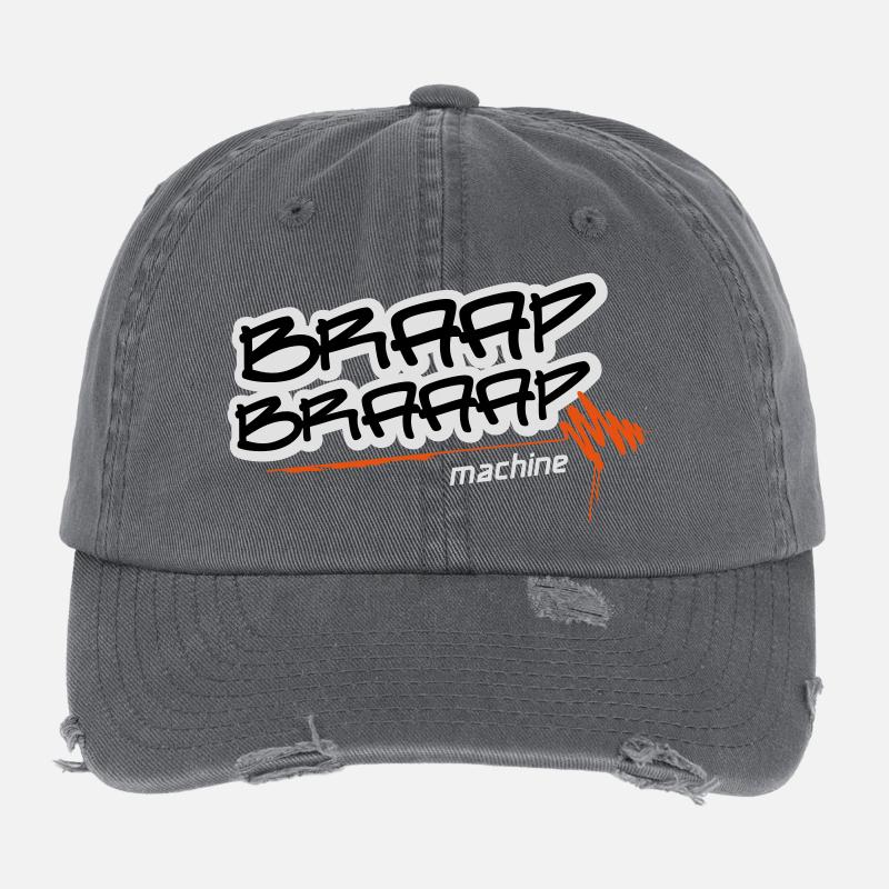 Braap braaap machine Flexfit Vintage Destroyed Cap