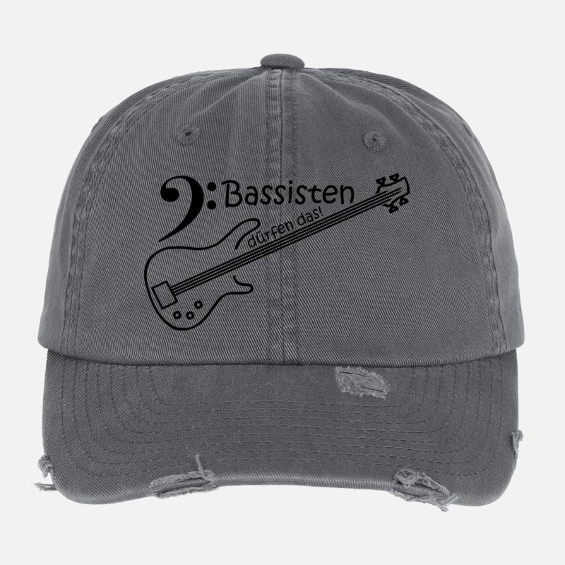 Bassisten dürfen das! Flexfit Vintage Destroyed Cap